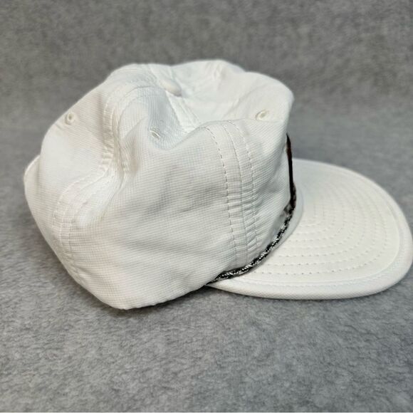West Virginia Mountaineer Invitational Hat OSFA White SnapBack Rope Trim Outdoor - Picture 3 of 8